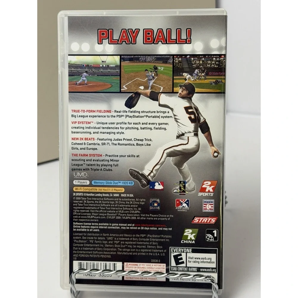 Major League Baseball 2K9 PLAYSTATION PORTABLE PSP Sports CIB*